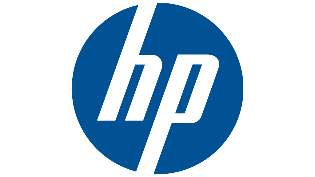 The Certified HP Equipment Provider logo features a blue circle with black, diagonally stylized lowercase hp, symbolizing the Hewlett-Packard brand, commonly displayed at official HP provider locations.